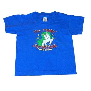 Kids I'm Feelin' Special California Unicorn Pony T Shirt 3T